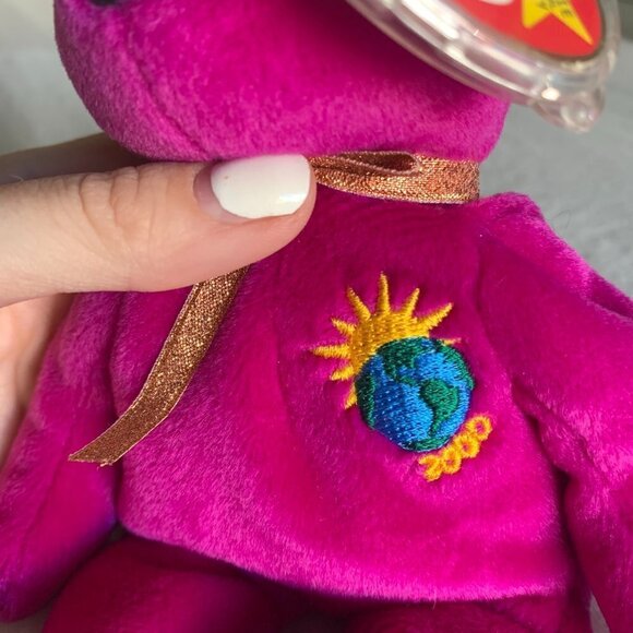 TY Rare Millennium Beanie Baby Purple 2000 - Picture 2 of 5